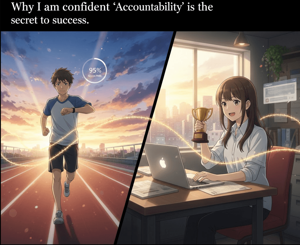Why I am confident ‘Accountability’ is the secret to success.
